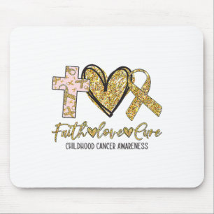 Ki Childhood Cancer Awareness Costume Faith Love C Mouse Pad