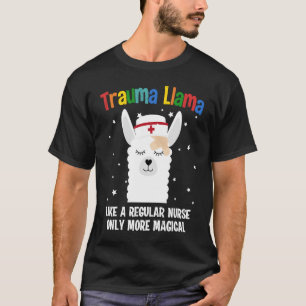 Ki Cute Trauma Llama Nurse Costume Nursing Animal T-Shirt