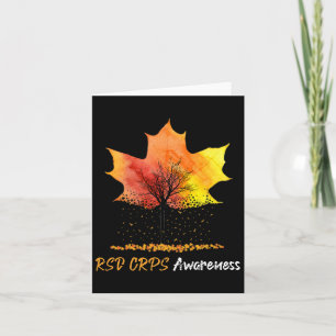 Ki Maple Leaf Rsd Crps Awareness Costume Orange Ri Card