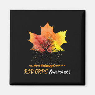 Ki Maple Leaf Rsd Crps Awareness Costume Orange Ri Magnet