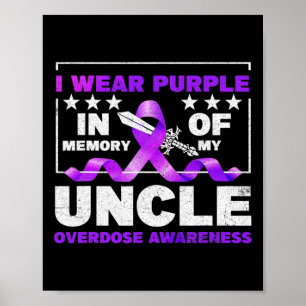 Ki Purple Ribbon Overdose Awareness Month Costume Poster