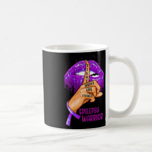 Ki Support Epilepsy Awareness Costume Lips Ribbon Coffee Mug