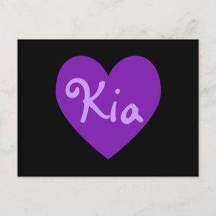 Kia in Purple Postcard