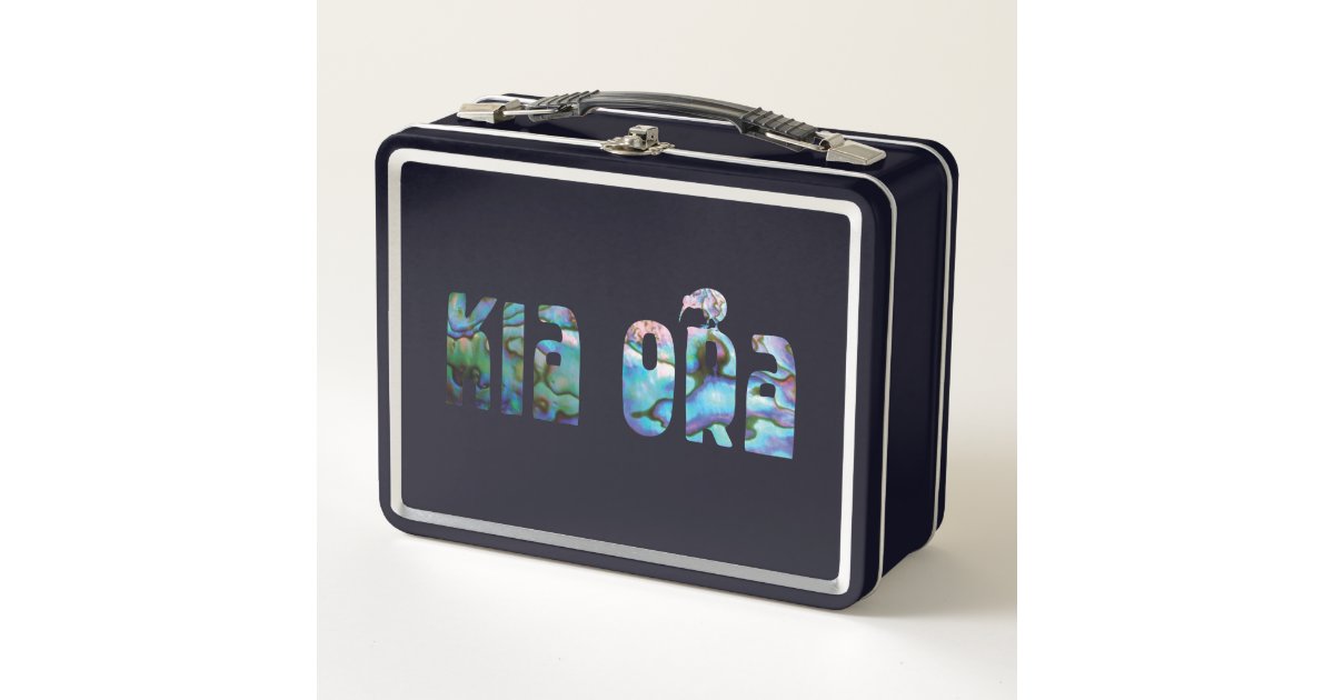 KIA ORA KIWI GREETING METAL LUNCH BOX | Zazzle