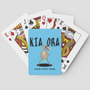 Kia ora Kiwi Te Reo Greeting  Playing Cards