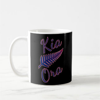 Kia Ora Maori Greeting New Zealand Pride Silver Fe Coffee Mug