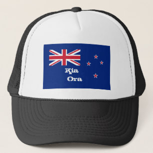 Kia Ora & New Zealand Flag fashion / New Zealand Trucker Hat