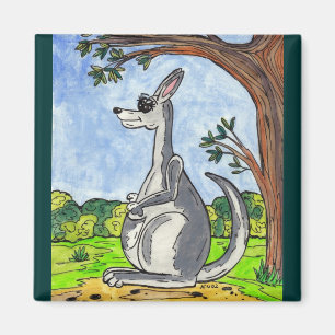 Kia the Kangaroo Magnet