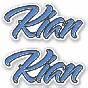 Kian name blue sticker Sticker Sticker Stickerset