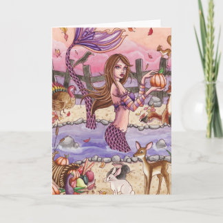 Kiandra - Thanksgiving Mermaid Card