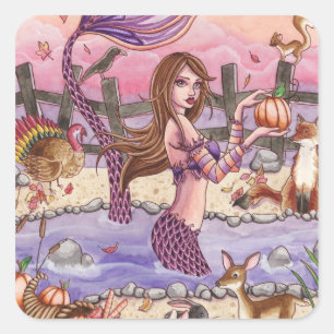 Kiandra - Thanksgiving Mermaid Sticker