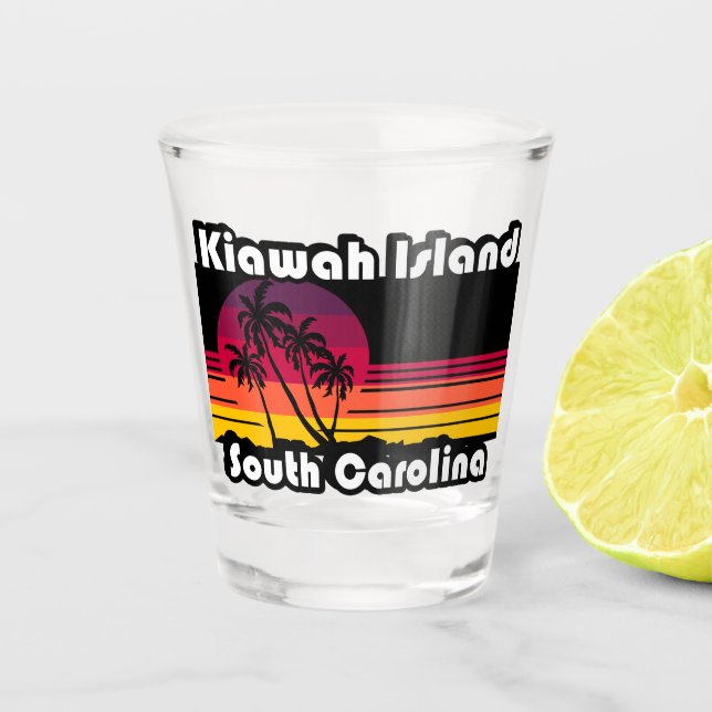 Kiawah Island Beach South Carolina Shot Glass (Front)