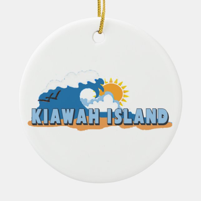 Kiawah Island. Ceramic Ornament (Front)