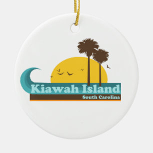 Kiawah Island. Ceramic Tree Decoration