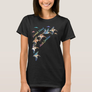 Kiawah Island South Carolina Colourful Tie-Dye Pel T-Shirt