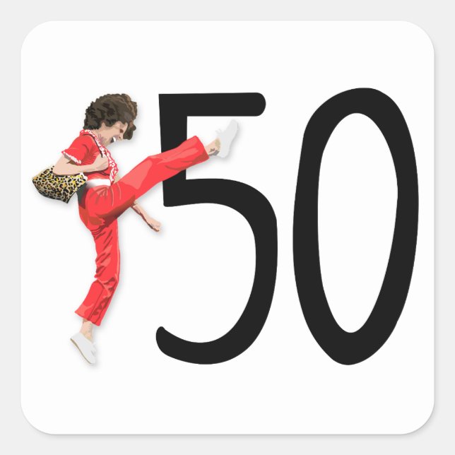 Kick 50 square sticker (Front)