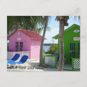 Kick back and relax postcard
