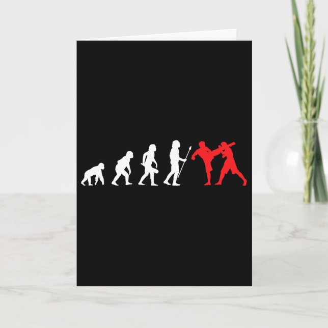 Kick-boxer Kickboxing Development Training Fight  Card (Front)