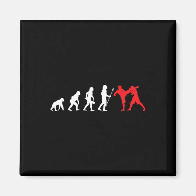 Kick-boxer Kickboxing Development Training Fight  Magnet (Front)