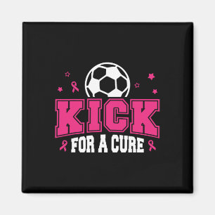 Kick For A Cure Soccer Breast Cancer Awareness Pin Magnet