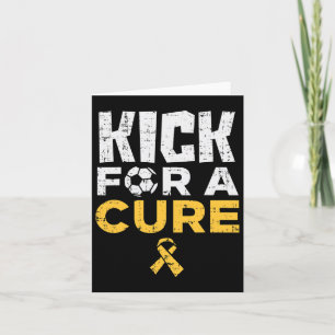 Kick For A Cure Soccer Childhood Cancer Awareness  Card