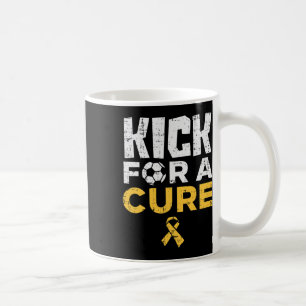 Kick For A Cure Soccer Childhood Cancer Awareness  Coffee Mug