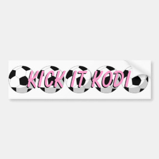 kick it kodi bumper sticker