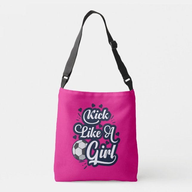 Kick Like A Girl Crossbody Bag (Back)