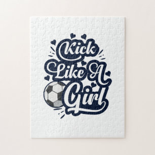 Kick Like A Girl Jigsaw Puzzle