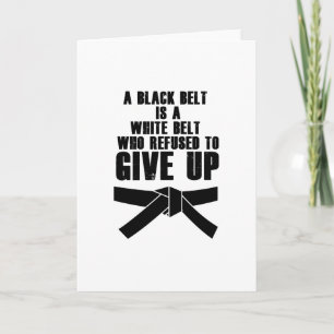 Kick Like a Girl Karate Tae Kwon Do Martial Arts Holiday Card