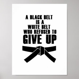 Kick Like a Girl Karate Tae Kwon Do Martial Arts Poster