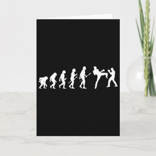 Kick Mma Kickboxing Boxer Boxing Human Evolution S Card
