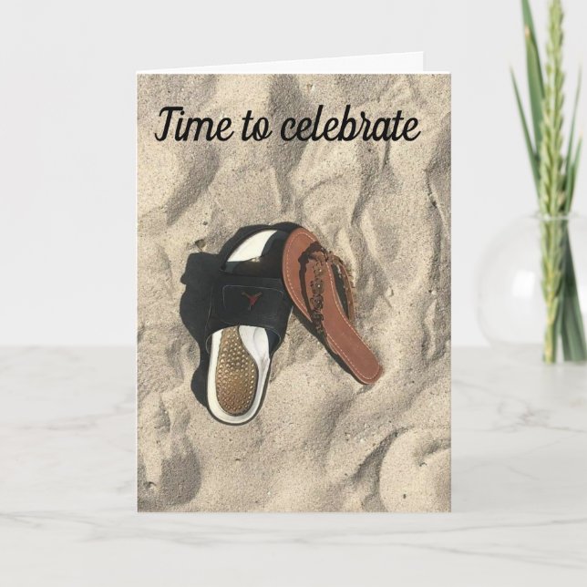 KICK OFF OURS SHOES *CELEBRATE OUR ANNIVERSARY* CARD (Front)