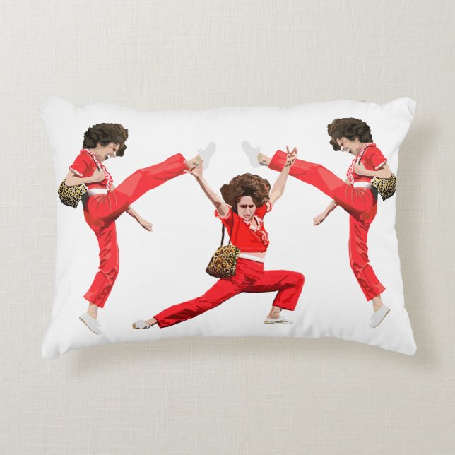 Kick Stretch Kick Decorative Cushion (Front)