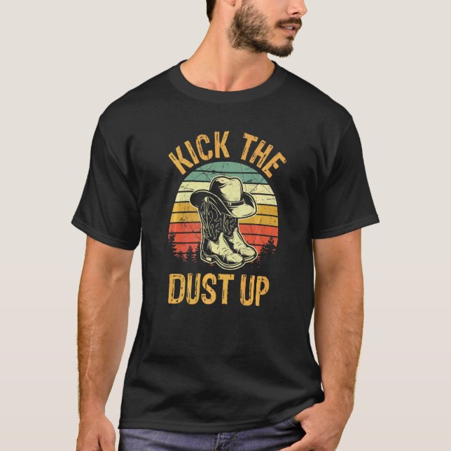 Kick The Dust Up  Women Southern Western Country M T-Shirt (Front)