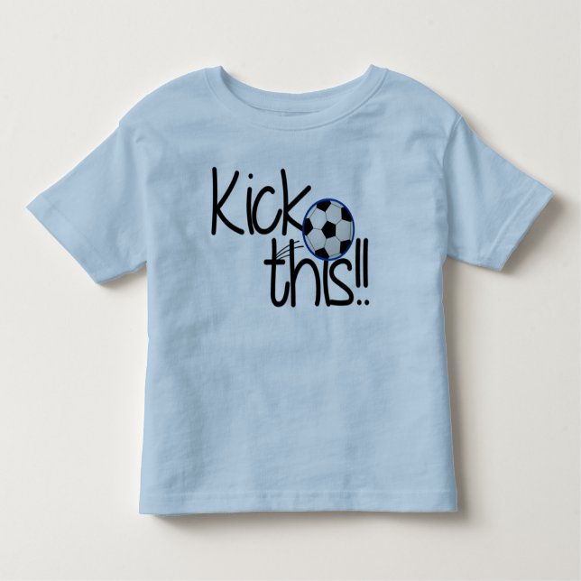 Kick This Toddler Ringer T-Shirt (Front)