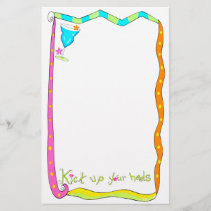 Kick up Your Heels White Stationery