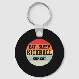 Kickball Player Retro Funny Gift  Key Ring