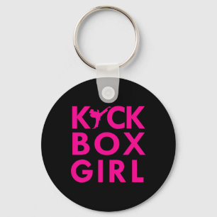 Kickbox Girl Karate Kickboxing Martial Arts Key Ring