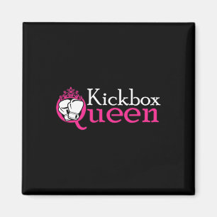 Kickbox Queen Is Kickboxing Girl Is Woman Kickboxi Magnet