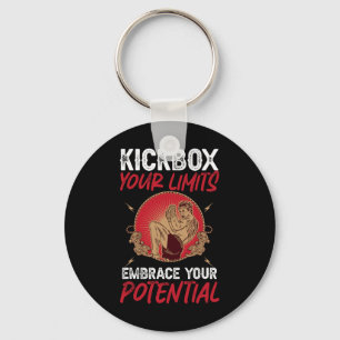 Kickbox Your Limits Embrace Your Potential Kickbox Key Ring