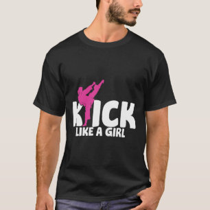Kickboxer Girl Fighter Kickboxing Martial Arts Mma T-Shirt