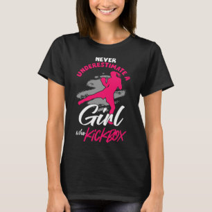 Kickboxer Girl Fighter Kickboxing Mma Sports Marti T-Shirt