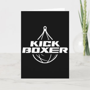 Kickboxer Kick Boxing Martial Arts Kickboxing Kick Card