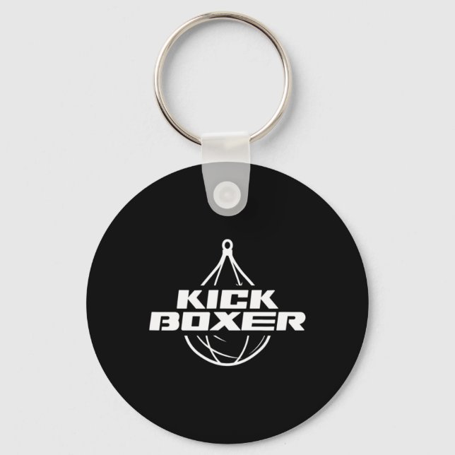 Kickboxer Kick Boxing Martial Arts Kickboxing Kick Key Ring (Front)