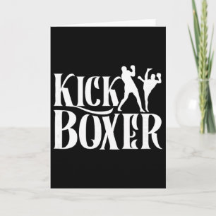 Kickboxer Kickbox Kick Boxing Kickboxing Martial A Card