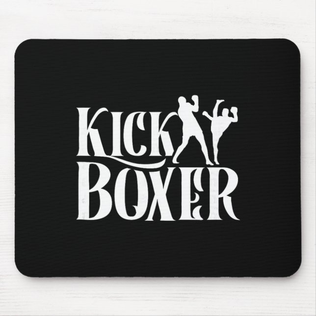 Kickboxer Kickbox Kick Boxing Kickboxing Martial A Mouse Pad (Front)