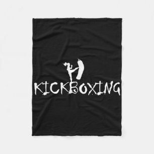 Kickboxer Kickboxing Martial Arts Boxing Mma Sparr Fleece Blanket