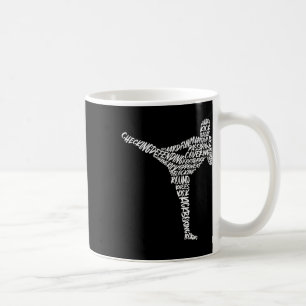 Kickboxer Martial Arts Typography Men Kids Boys Ki Coffee Mug