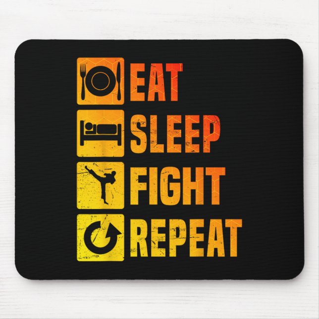 Kickboxer Men's Kickbox Kickboxing Boxing  Mouse Pad (Front)